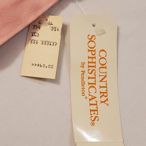 New Vintage Pendleton Silk Blend 2 Piece Midi Skirt Suit Sz 10/12 Pink Spring - Picture 14 of 16